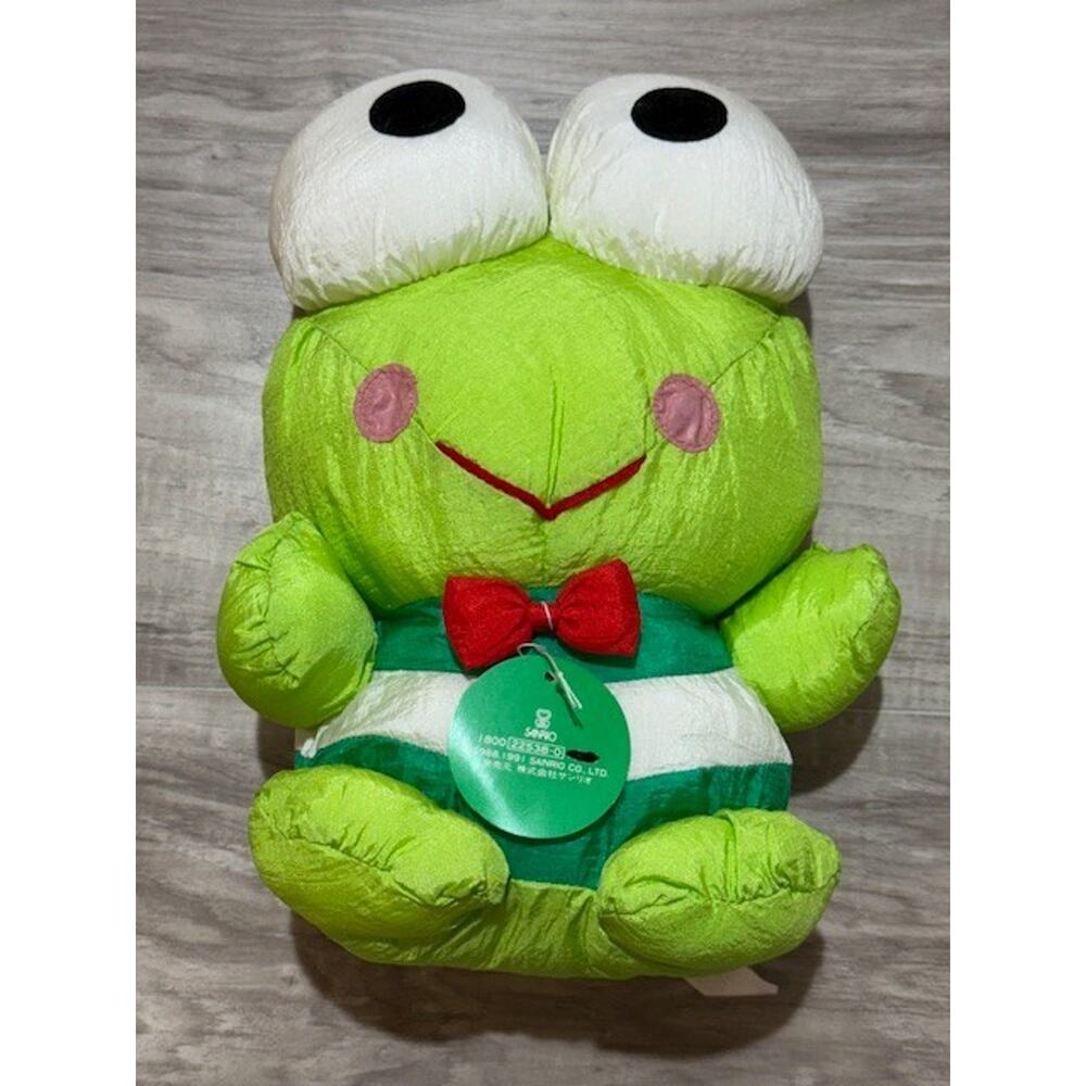 NWT Vintage 1991 Sanrio Keroppi Nylon Plush